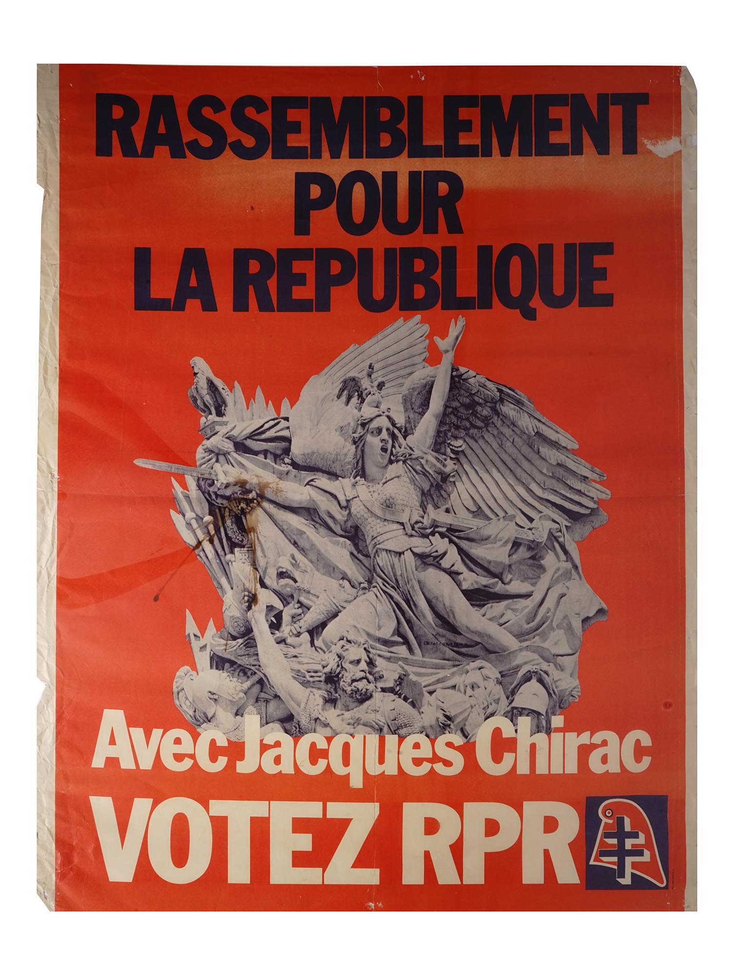 MID CENTURY FRENCH POSTERS VOTEZ JACQUES CHIRAC PIC-1